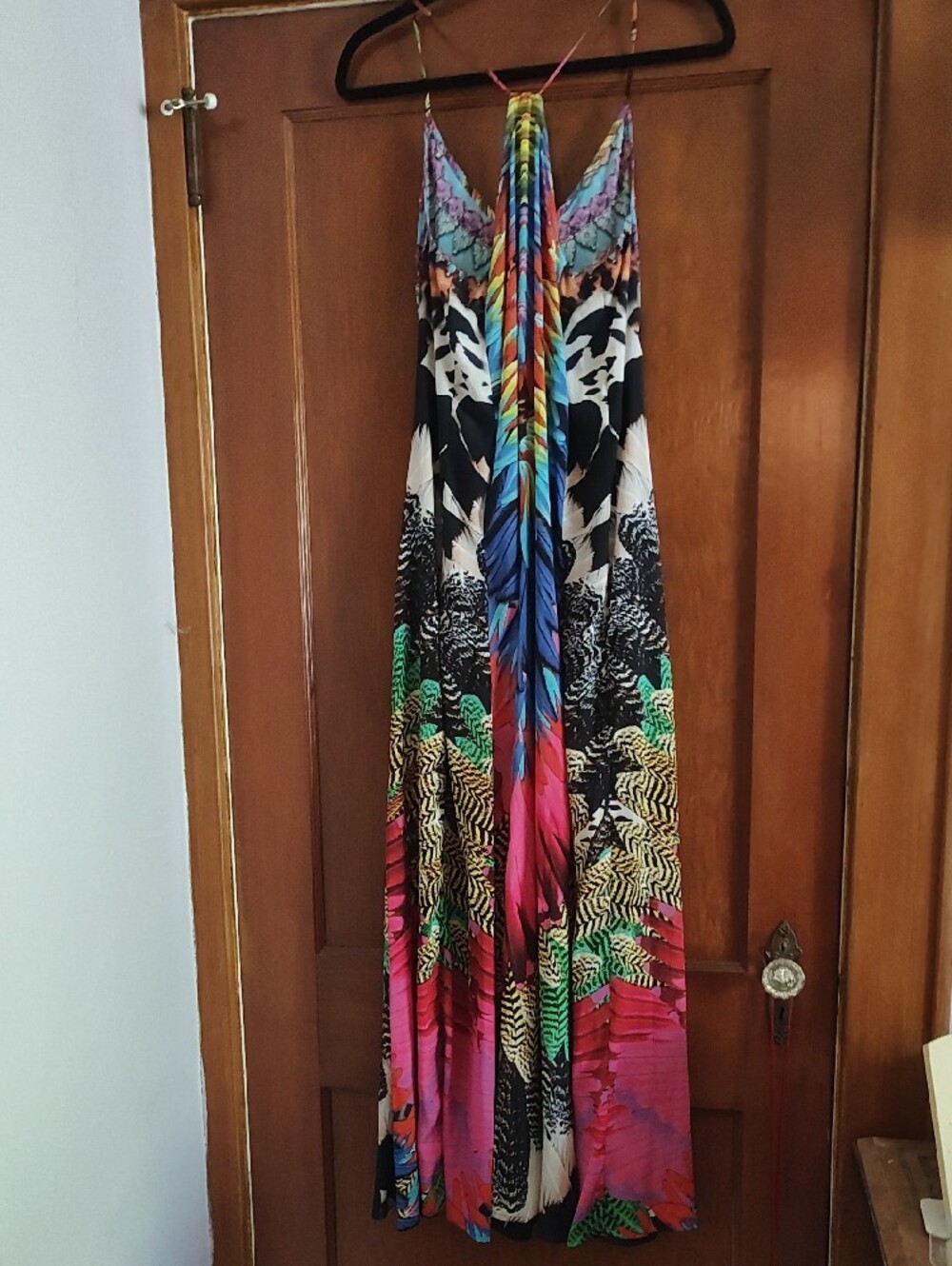 Vibrant Multicolor Maxi Dress - Strappy Summer Dress - Picture 4 of 6